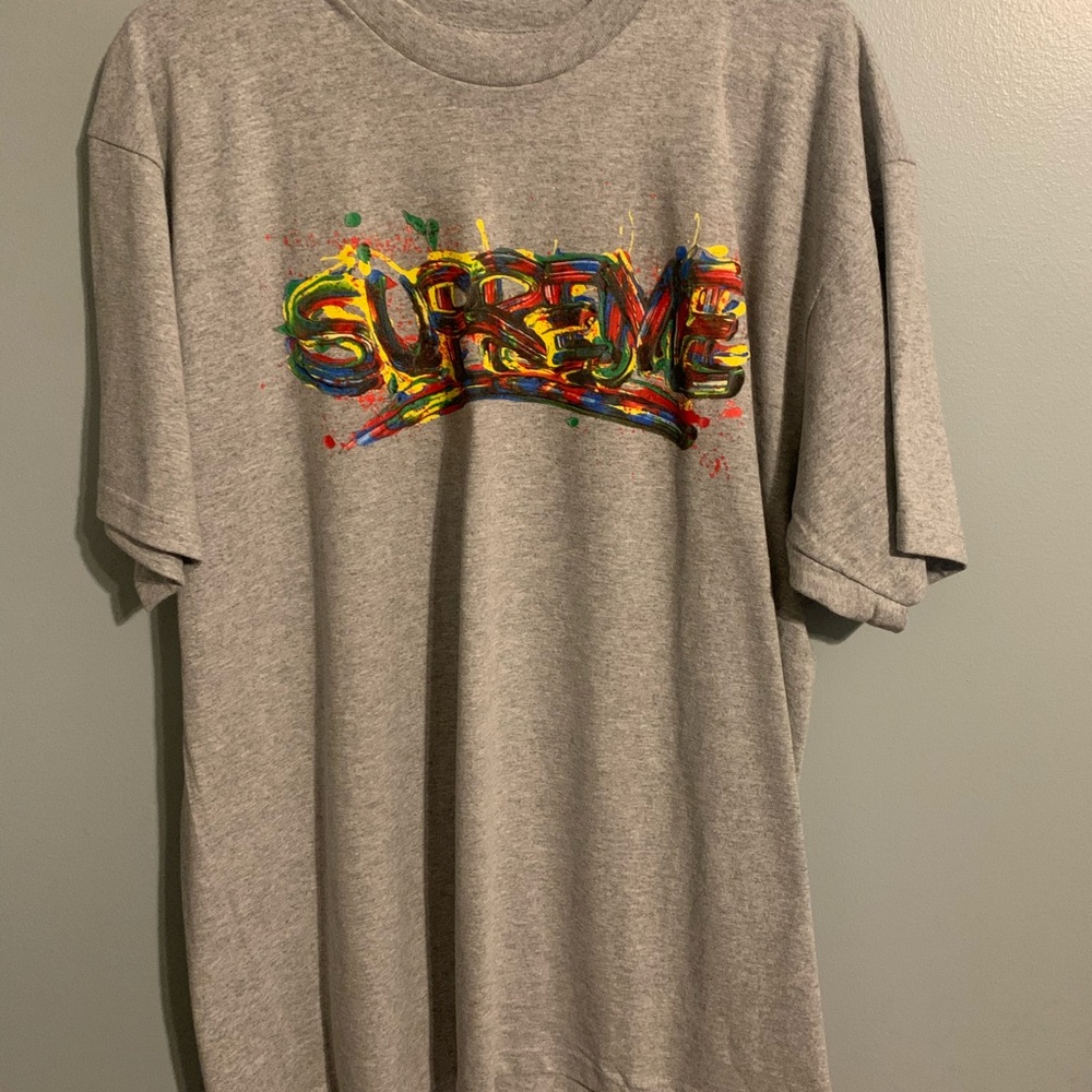 Supreme Paint Logo Tee SS20